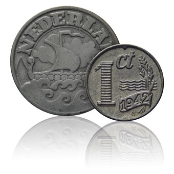 Zinken munten uit WO II