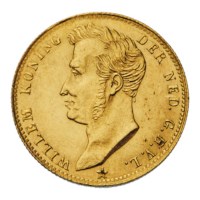 Gouden 5 gulden 1827 Willem I Pr-