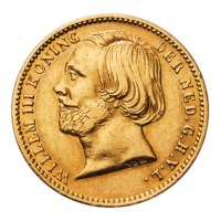 5 gulden 1851 Willem III ZFr+