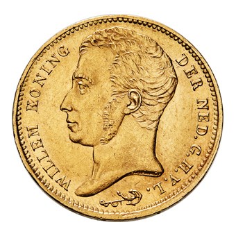 Gouden 10 Gulden 1833 Willem I Pr