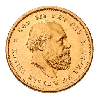 10 Gulden 1888 Willem III Pr+