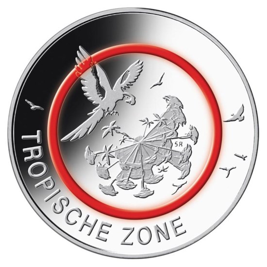 Duitsland 5 Euro "Tropische Zone" 2017