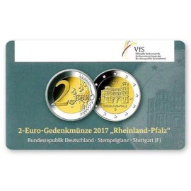 Allemagne 2 euros « Rheinland-Pfalz » 2017 BU Coincard "F"