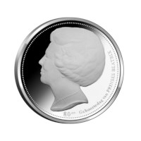 80 years Beatrix Medal 2018 BU-quality in coincard