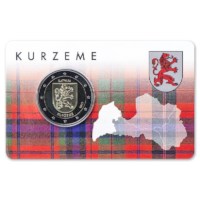 Letland 2 Euro "Kurzeme" 2017 BU Coincard