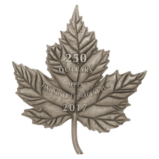 Canada "Maple Leaf" Kilo Cut-out 2017