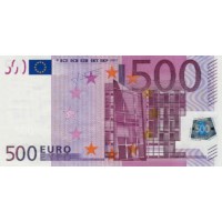 Silver Miniature Banknote 500 euro