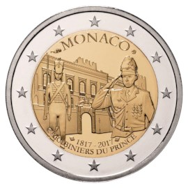Monaco 2 euros « Carabiniers » 2017 Belle-épreuve