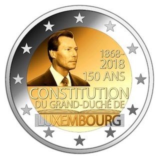 Luxemburg 2 Euro "Grondwet" 2018