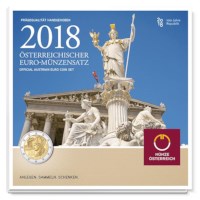 Oostenrijk BU Set 2018 met 2 Euro "Republiek"