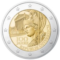 BU Autriche Set 2018 avec 2 euros « République »
