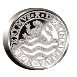 Official Restrike Lion Dollar 2018 Silver Proof – Piedfort edition