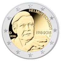Duitsland 2 Euro Set "Helmut Schmidt" 2018