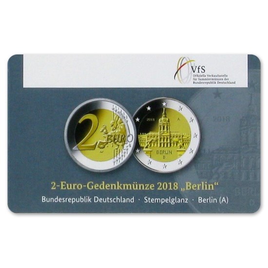 Germany 2 Euro "Berlin" 2018 Coincard "A"