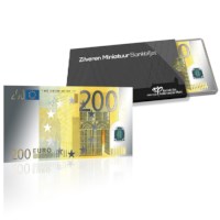 Zilveren Miniatuur Bankbiljet 200 euro