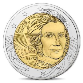 France 2 euros « Simone Veil » 2018