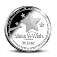 30 years Make-A-Wish Nederland Medal in coincard