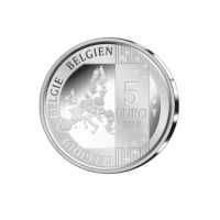 5 euros Belgique 2018 « célébration du centenaire de l’armistice et du retour à la paix » BU dans une coincard