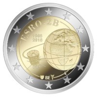 Pièce de 2 euros Belgique 2018 « ESRO-2B » Belle-épreuve dans un coffret