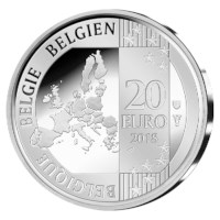 Set Belle-épreuve « ESRO-2B » Belgique 2018 avec 2 et 20 euros