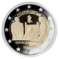 Italie 2 euros "Constitution" 2018