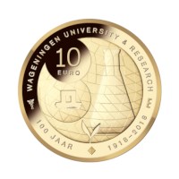 Wageningen University 10 euro coin 2018 Gold Proof 