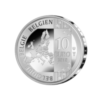 10 euromunt België 2018 'Jacques Brel' Zilver Proof