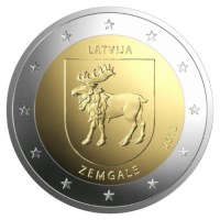 Latvia 2 Euro "Zemgale" 2018