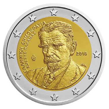 Grèce 2 euros « Kostís Palamás » 2018