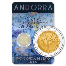 Andorre 2 euros « Droits de l'homme » 2018