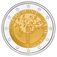 Andorre 2 euros « Droits de l'homme » 2018