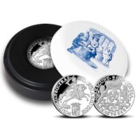 Official restrike: Ducaton "Silver Rider" 1 Ounce - Royal Delft edition