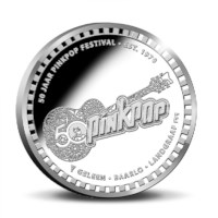 50 ans Pinkpop Médaille dans une coincard