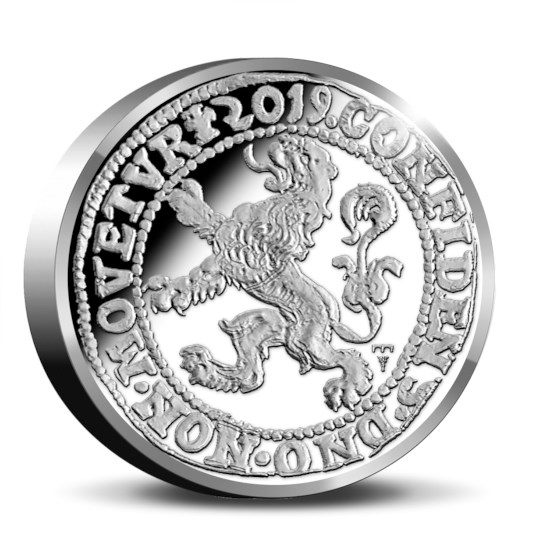 Official Restrike Lion Dollar 2019 Silver Proof – Piedfort edition