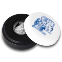 Official restrike: Ducaton "Silver Rider" 2 Ounce - Royal Delft edition