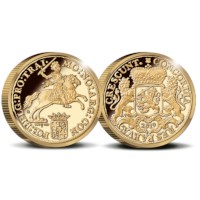Officiële herslag: Gouden Dukaton 2 Ounce - Royal Delft editie