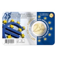 2 euromunt België 2019 ’25 jaar oprichting EMI‘ in NL coincard