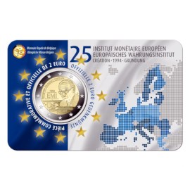 Pièce commémorative Belgique 2019 de 2 euros « 25 ans de la fondation de IME » BU-FR