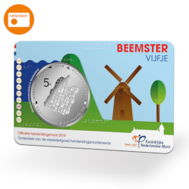 Beemster 5 Euro Coin BU quality in coincard