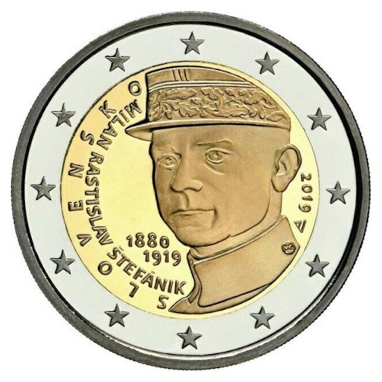 Slowakije 2 Euro "Stefanik" 2019