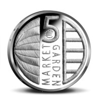 Market Garden 5 Euro Coin BU quality in coincard