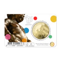 Pièce de 2,5 euros Belgique 2019 « 400 ans Manneken Pis » BU dans une coincard - NL