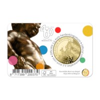 Pièce de 2,5 euros Belgique 2019 « 400 ans Manneken Pis » BU dans une coincard – FR