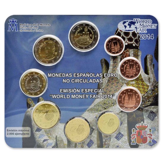 Espagne World Money Fair Set 2014