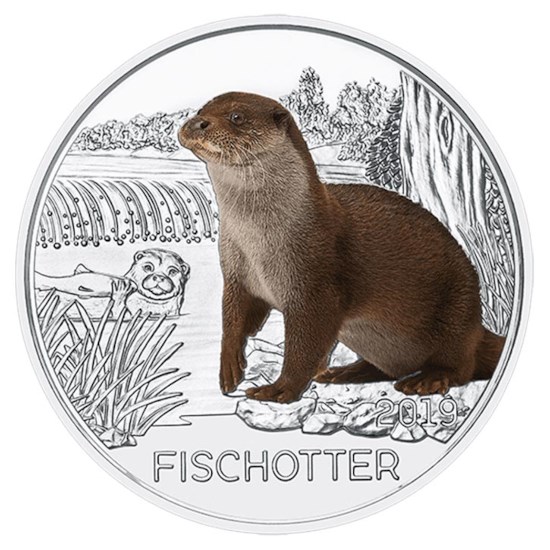 Austria 3 Euro "Otter" 2019