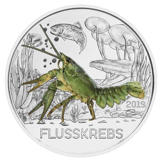 Autriche 3 euros « Écrevisse » 2019