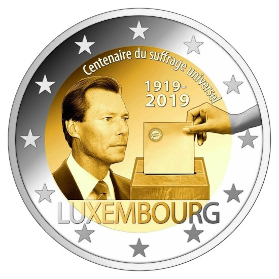 Luxemburg 2 Euro "Kiesrecht" 2019 UNC