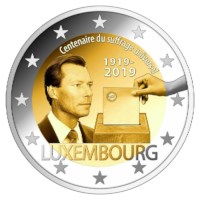 Luxembourg 2 euros « Droits de vote » 2019 BU Coincard