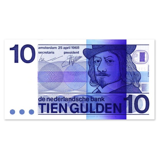 10 Gulden "Frans Hals" 1968 UNC