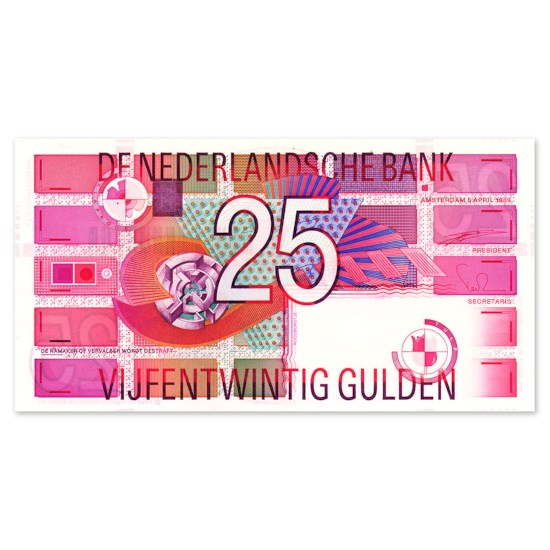 25 Gulden "Roodborstje" 1989 UNC